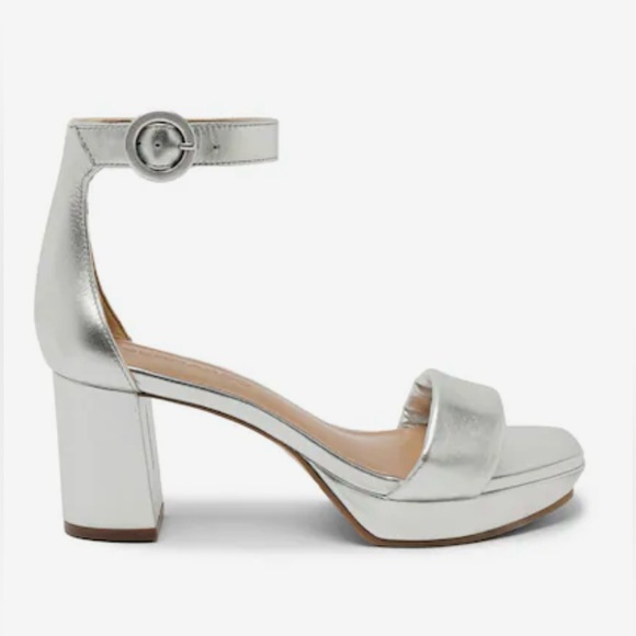 Bernardo Carla Platform Sandal Heel Silver - Picture 1 of 10